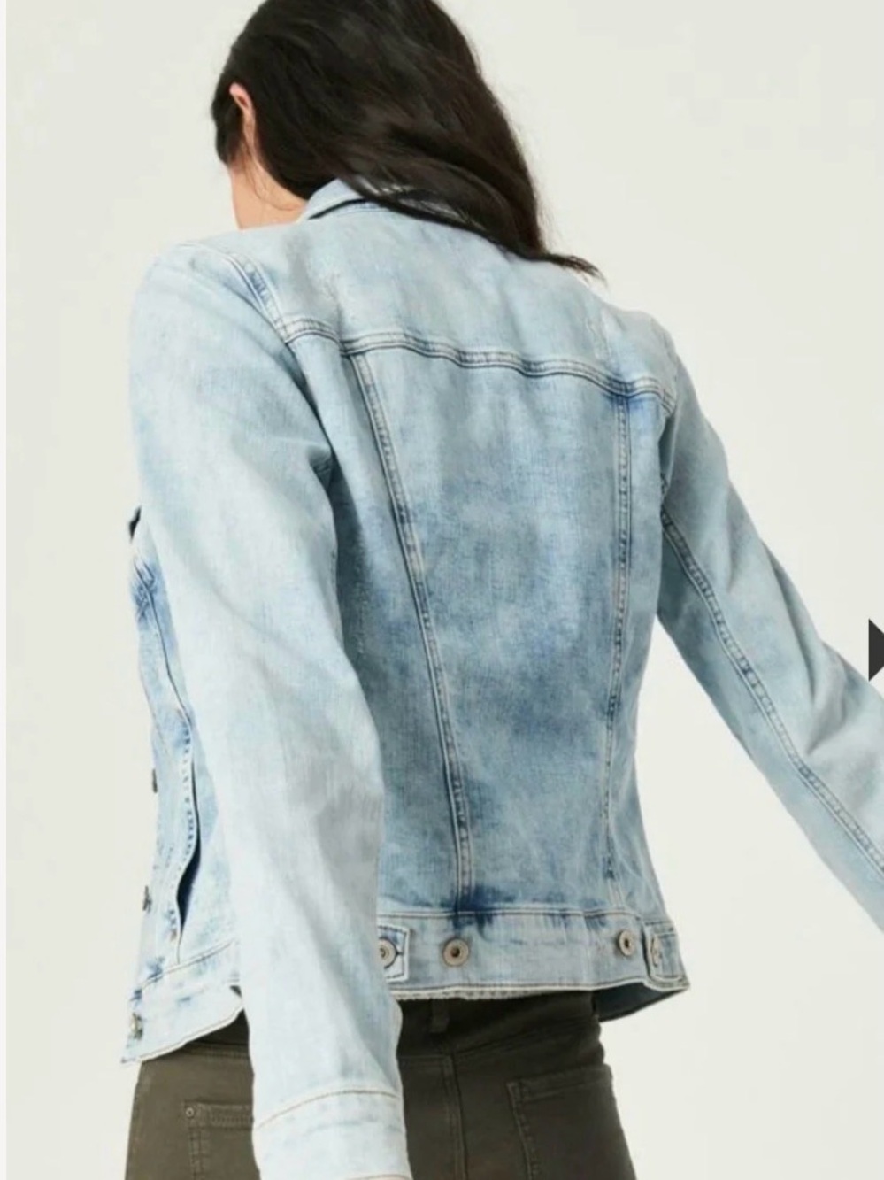 Mavi Samantha Recycled Denim Jacket - Women Sz M - Picture 2 of 8